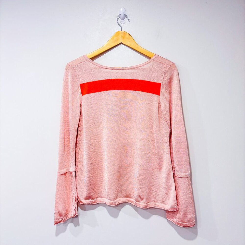 ARMANIโ JEANS Pink Lightweight Knit Top | 42 IT (6 US)
